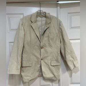Theory Cotton Tan Corduroy Men’s Business Casual Closet Capsule sports blazer 40